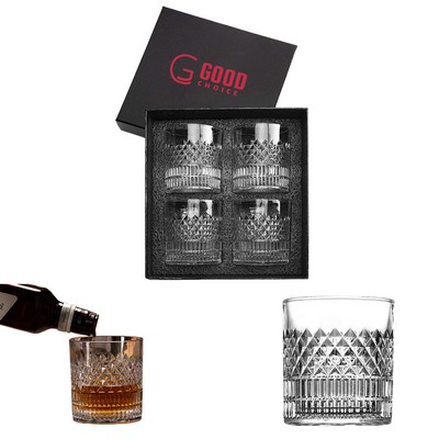 4pcs Whiskey Glass Set