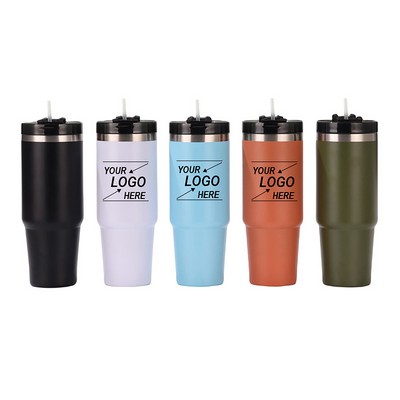 20oz Double Wall Insulated Tumbler with Lids and Straws