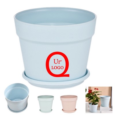 4.3" Plastic Plants Pots With Base