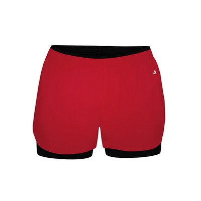 Badger Sport Double Up Womens Short