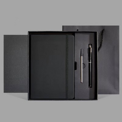 Custom A5 Tie Notebook Business Gift Box Set