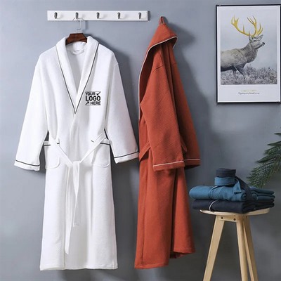 Luxurious Pure Cotton Bathrobe and Towel Set for Hotels