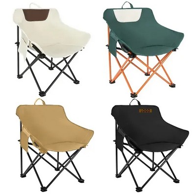 Portable Camping Chair with Side Pocket