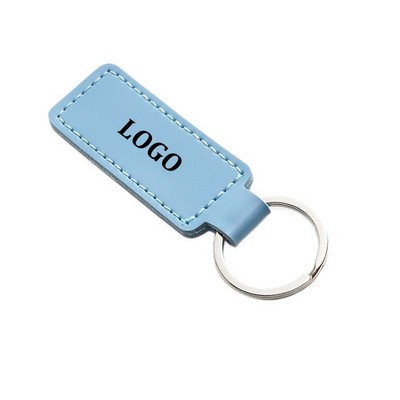 PU Leather Key Chain With Metal Ring