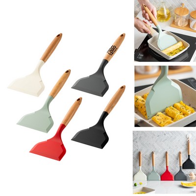 Silicone Spatula With Wooden Handle