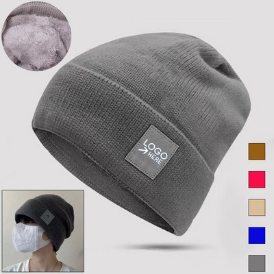 Warm Beanie With Plush Lining