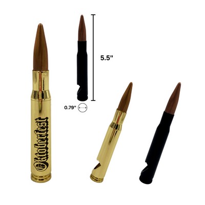 Bullet 50 Caliber Bottle Opener