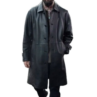 Genuine Leather Trench Coat