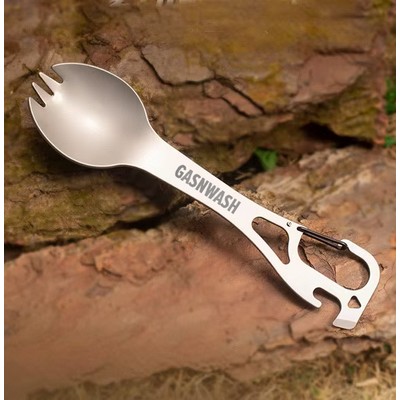 4-in-1 Utility Camping Spork Utensil Set