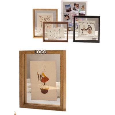 Double Sided Transparent Wood Frame