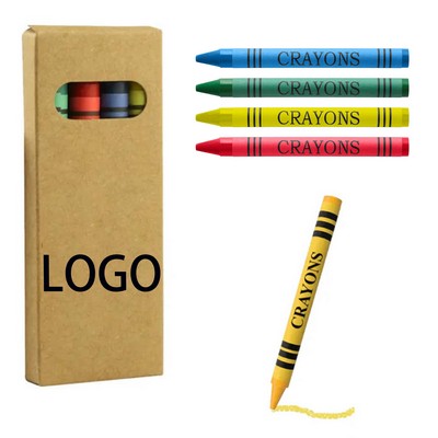 Kraft Paper Box Four Color Crayon Set