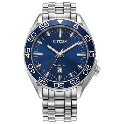 Citizen Watch Men's Sport Luxury Stainless Steel Bracelet Watch, Blue Dial