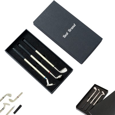 Mini Golf Ballpoint Pen Kit with Gift Box