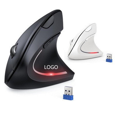 Wireless Vertical Ergonomic Silent Mouse With 6 Buttons