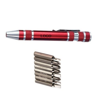 Compact 8 in 1 Magnetic Screwdriver Tool