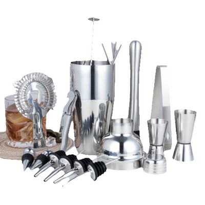 Bar Cocktail Bartending Tools 19 Piece Set