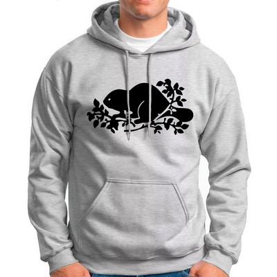 Adult Heavyweight 9.5oz 50/50 cotton/polyester fleec Sports Hooded Sweatshirts