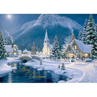 Christmas in the Village Greeting Card