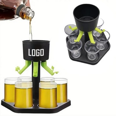 Hexagonal Fair Shot Wine Dispenser Set