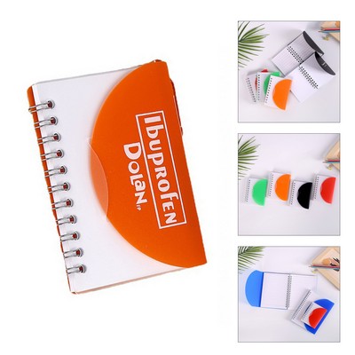 A5 Spiral Notebook With Transperant Fold Cover