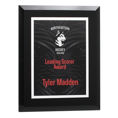 Black Beveled Mirror Award Plaque