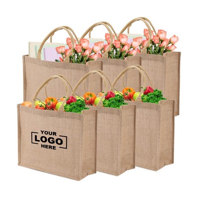 Extra Large Durable Jute Shopping Tote Bag