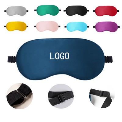 Silk Satin Sleep Eye Mask With Adjustable Strap