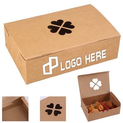 8.66X5.51X2.56Inch Kraft Paper Fried Chicken Box