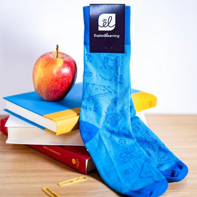 Solid Color Teacher Appreciation Socks - Classroom Heroes' Comfort Essentials - American Made