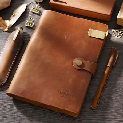 Vintage Leather A5 Refillable Notebook