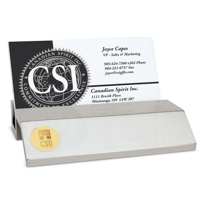 Business Card Holder Silver