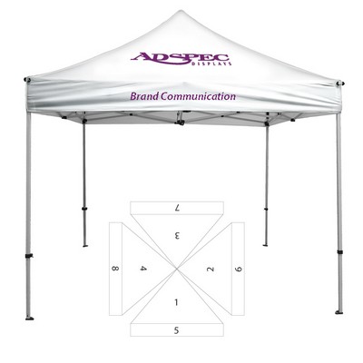 10' x 10' Premium Canopy and Frame - Printed