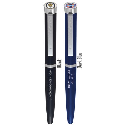 Executive Color Pen - Garland® USA Made Executive Rollerball Pen | High Gloss | Chrome Accents