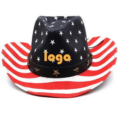 Usa Flag Cowboy Hat