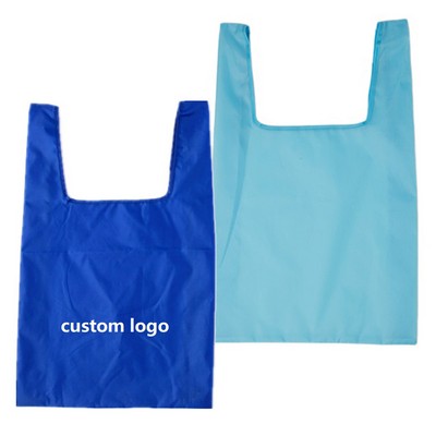 210T Grocery Shopping Tote Bag with Pouch