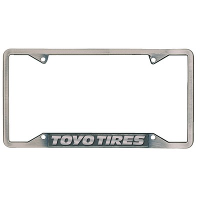 Simplicity Antique Pewter Die Cast Metal License Plate frame