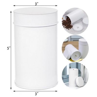 Tea Tin Canister with Airtight Double Lids