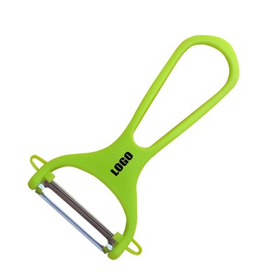 Stainless Steel Blade Fruit and Vegetable Peeler with Hanging Handle