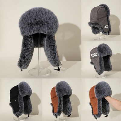 Men Winter Trapper Hat With Ear Flaps