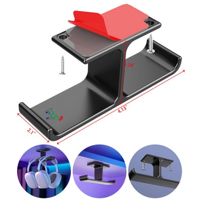 Headset Headphone Stand Hanger Under Desk Designed Aluminum Headphone Holder