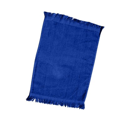 Velour Fingertip Towel with end Fringes