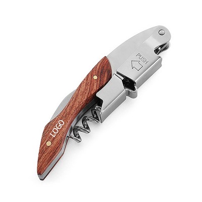 Professional Wine Corkscrew W/ Wood Handle