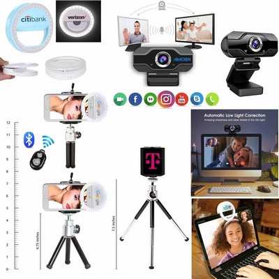 Kidder iBank® Webcam with Microphone for Desktop or Laptop Computers