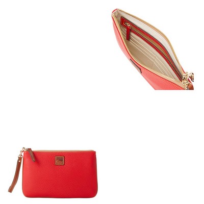 Dooney & Bourke Pebble Grain Large Wristlet - Red