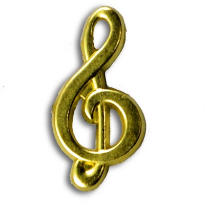 Treble Clef Chenille Letter Pin