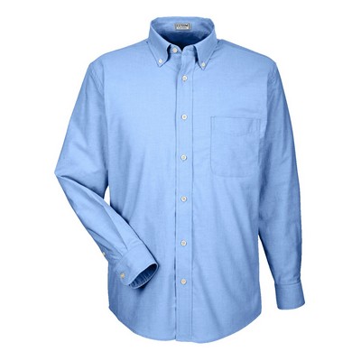 Men's CVC Oxford Long Sleeve Dress Shirt