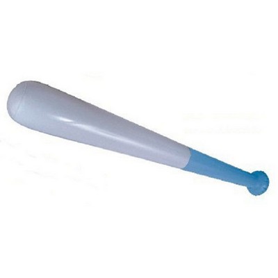 28" Inflatable Baseball Bat (White/Light Blue)