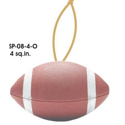 Football Ornament w/ Clear Mirrored Back (4 Square Inch)