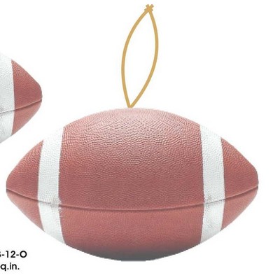 Football Ornament w/ Clear Mirrored Back (12 Square Inch)