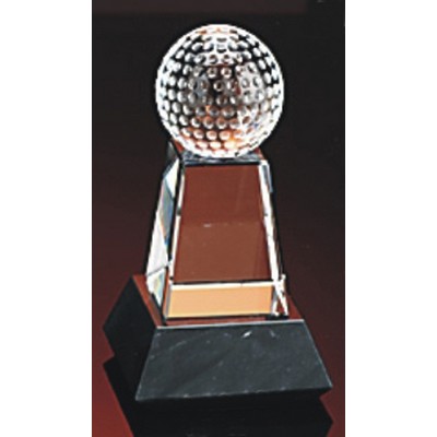 6.5" Optical Crystal Golfers Classic Award